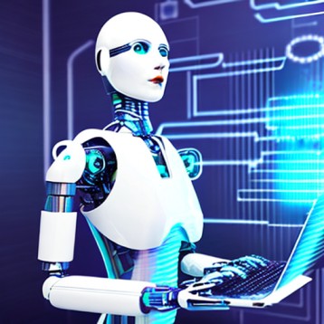 ai robot making contact