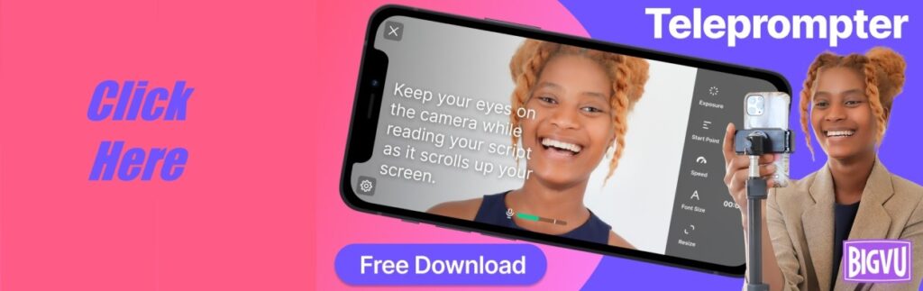 Try BIGVU Teleprompter for free