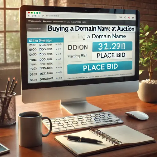 buy a domain name at auction