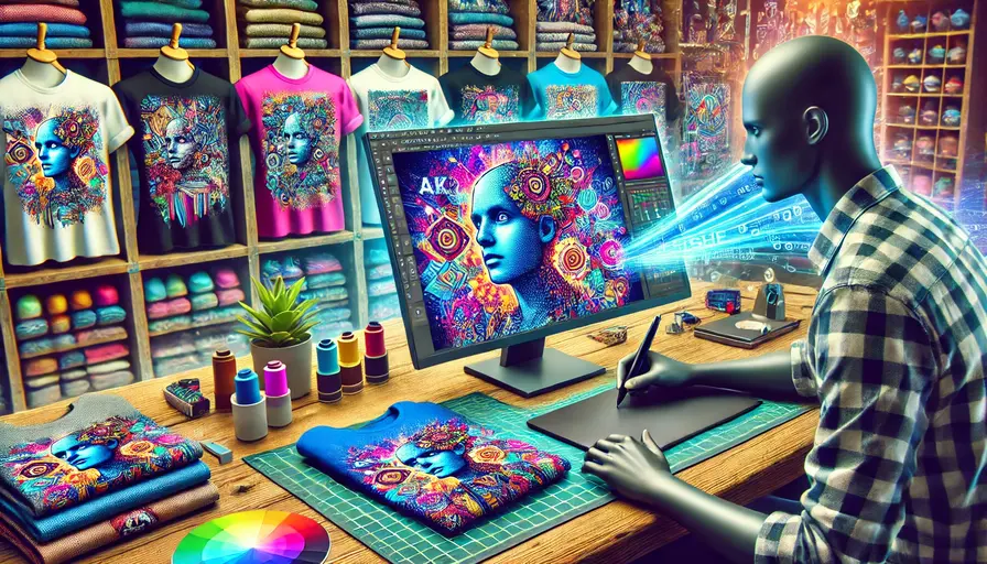 Create Niche AI-generated Art T-Shirts