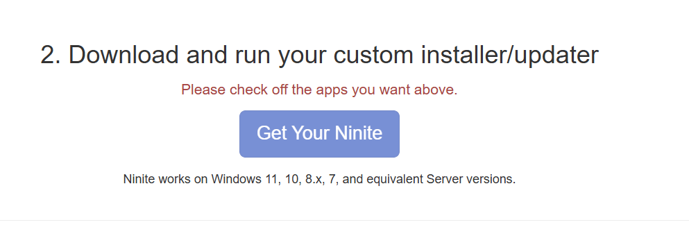 my favourite apps: ninite.com click button