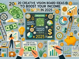noticeboard with vision board ideas